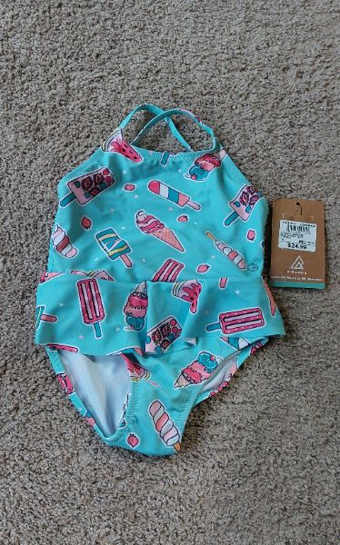 *new* girl's swimsuit,  size 12-18 months