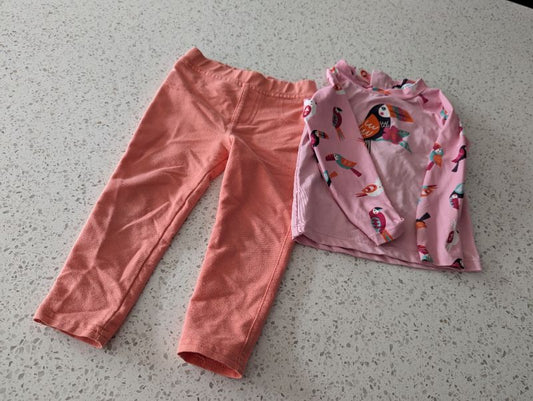 18 month rash guard and leggings