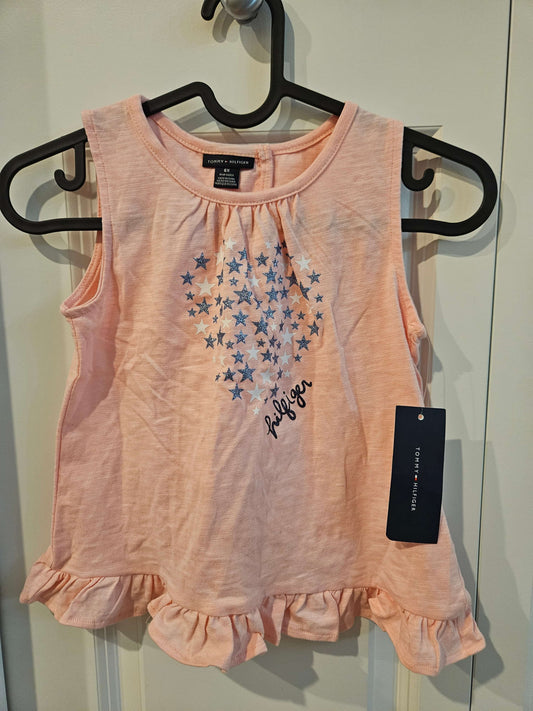 [New with Tags] Pink Tommy Hilfiger sleeveless tank Size 6, Kids 6/6X