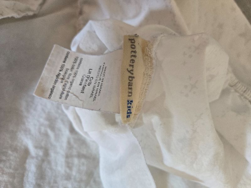 Pottery Barn Kids Stars patterned crib sheet, 100% Organic Cotton