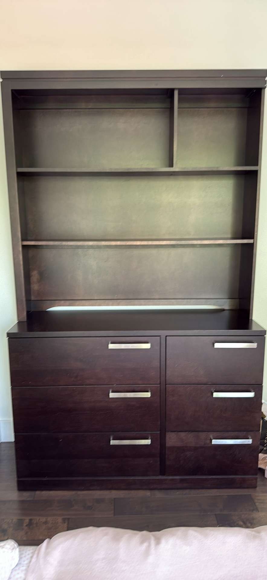 Furniture Bedroom Set - Double Bed frame, Dresser with Shelves. Night Stand