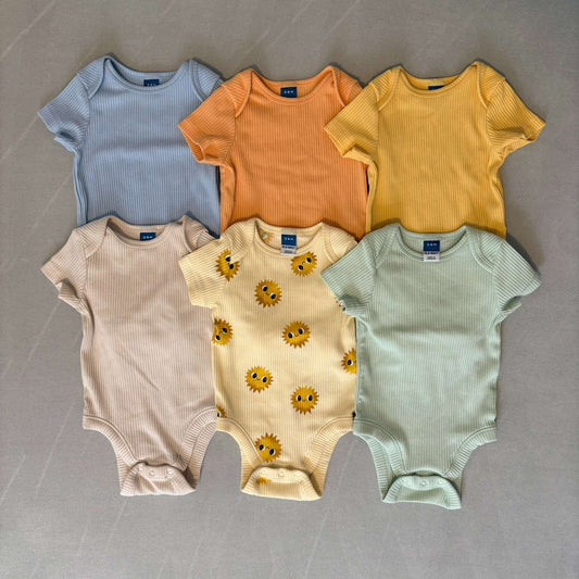 6 x 3-6 mth Ribbed TShirts NWOT, Kids 6 Month (3-6M)