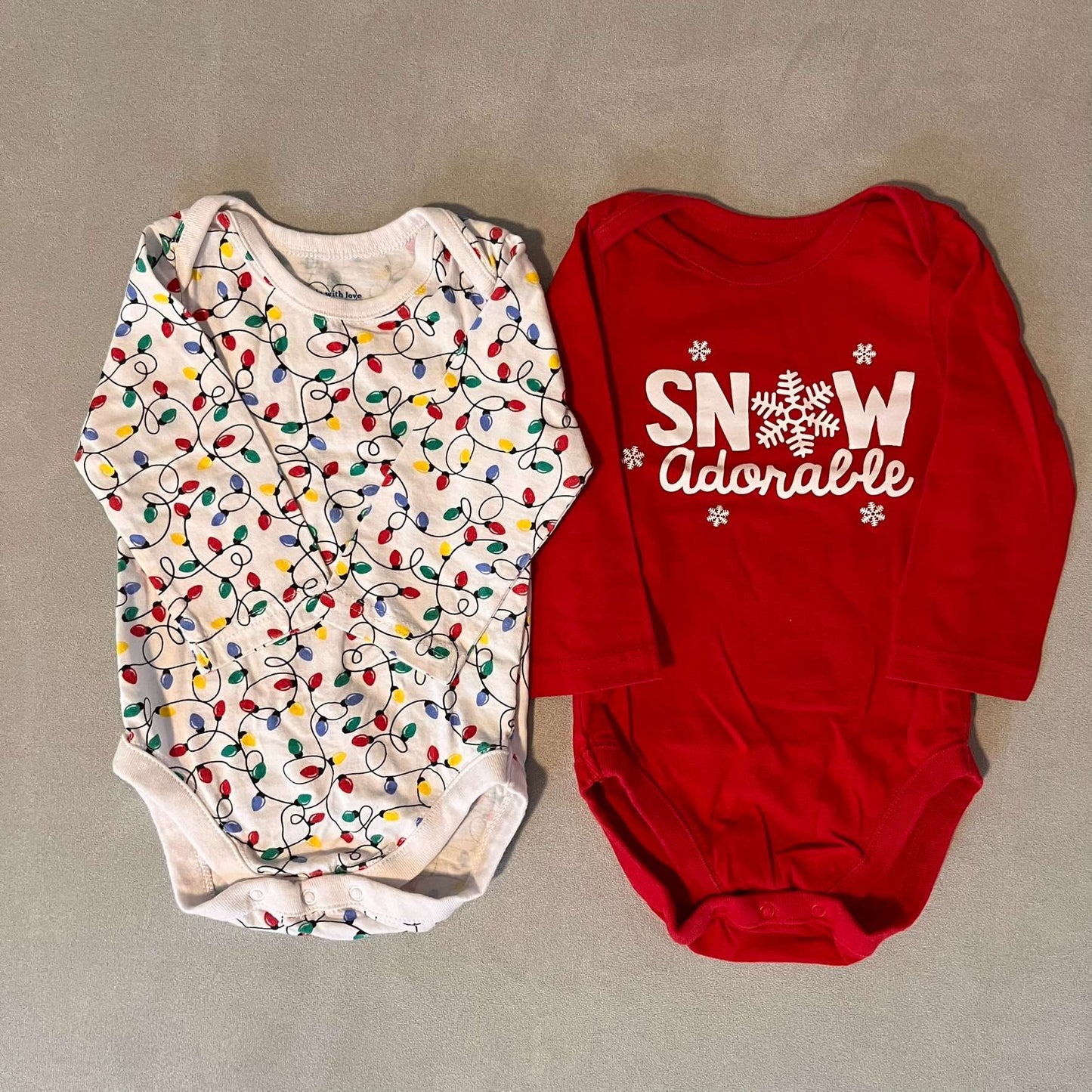 2 x 12mth Long Sleeve Holiday, Kids 12 Month (9-12M)