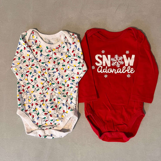 2 x 12mth Long Sleeve Holiday, Kids 12 Month (9-12M)