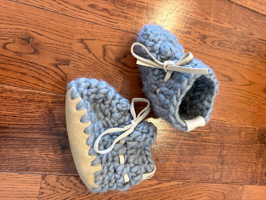 0-3 mth Knit Booties, Shoes 0 (Baby: 0-12 mth)