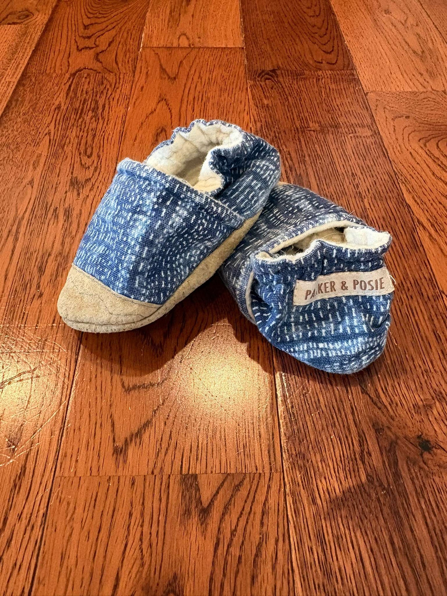 6-12 mth Blue Parker & Posie Soft Shoes, Shoes 4 (Baby: 0-12 mth)