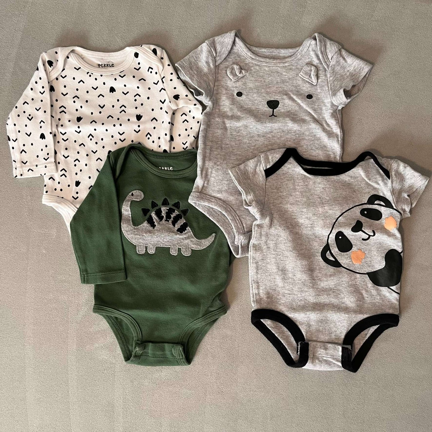 4 x 3mth Shirts, Kids 3 Month (0-3M)