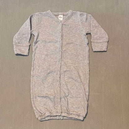 0-6mth Button Nightgown, Kids 3 Month (0-3M)