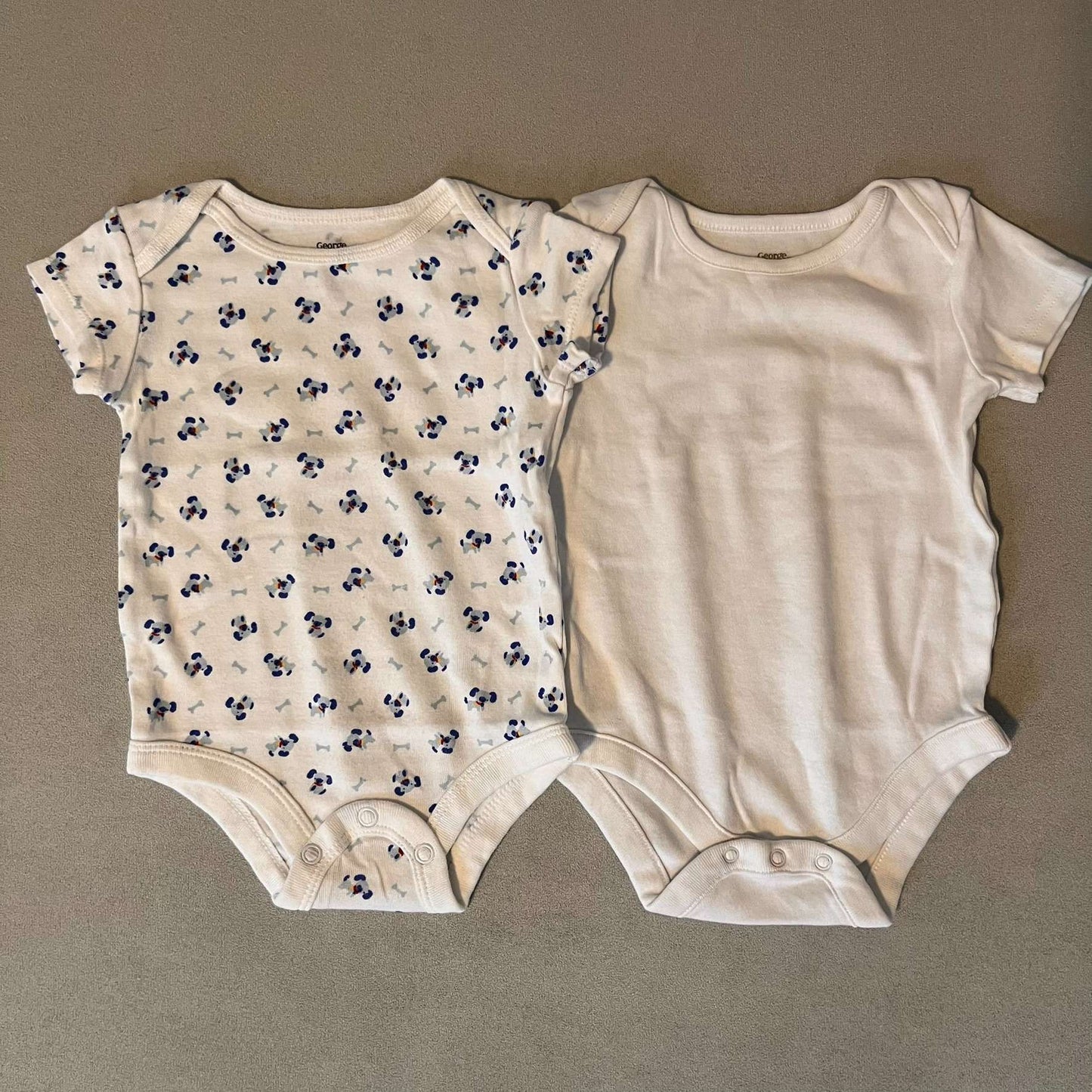 2 x 6mth TShirts (George), Kids 6 Month (3-6M)