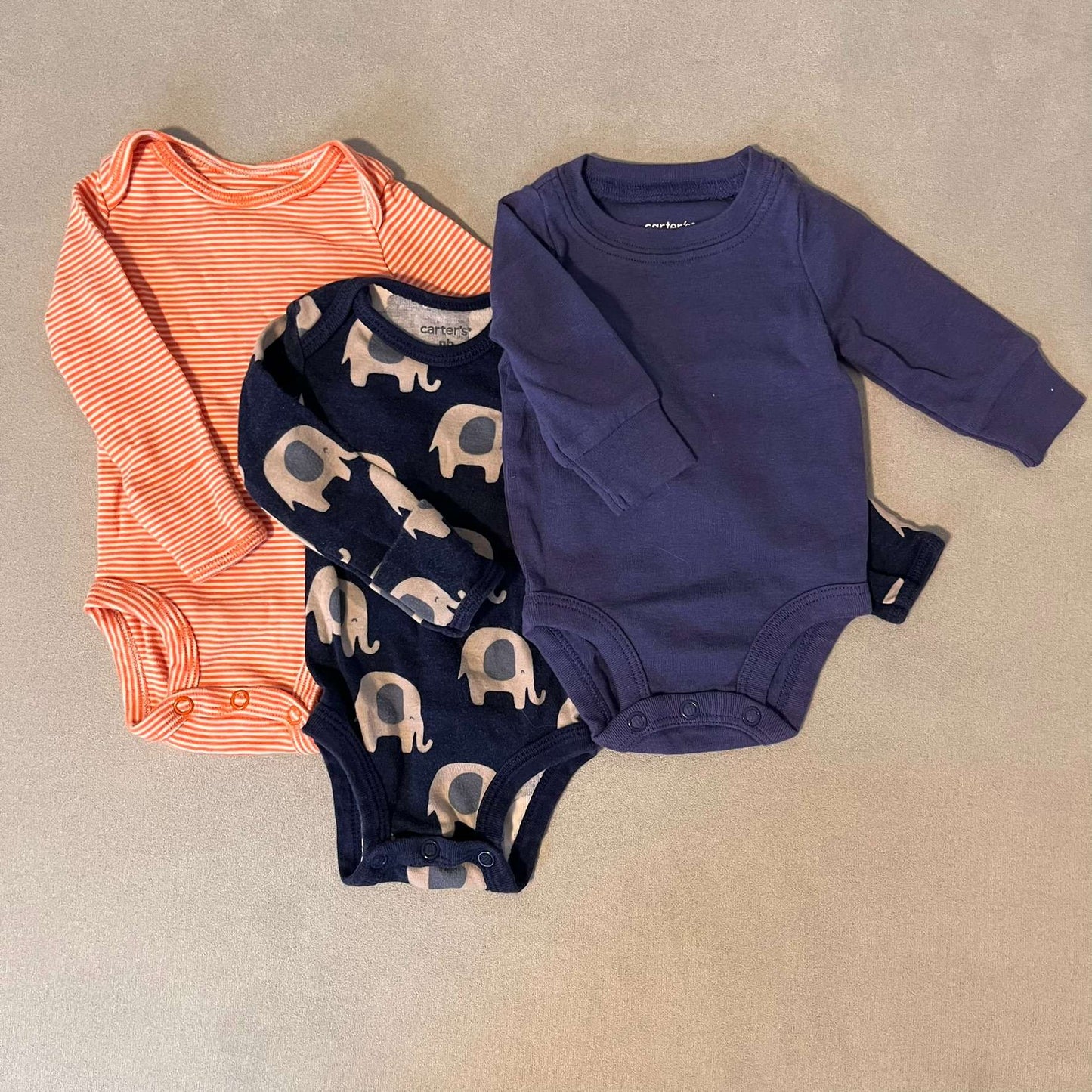 3 x Newborn Long Sleeve, Kids Newborn
