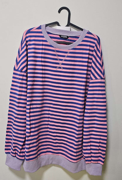Stripe Crewneck Sweatshirt , Maternity XL (16-18)