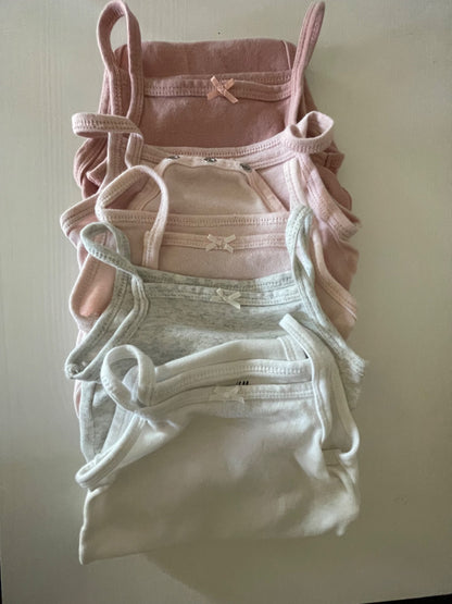 Sleeveless Onesies Bundle of 5 (Size 2-4 months), Kids 3 Month (0-3M)