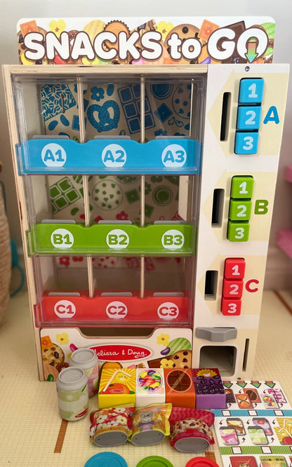 Melissa & Doug Sort, Stock, Select Wooden Vending Machine Play Set, Retails $100+