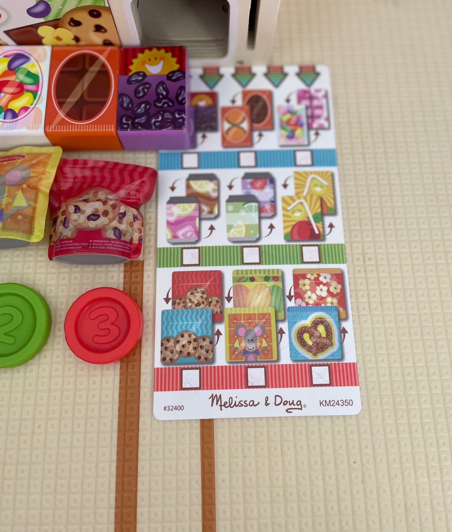Melissa & Doug Sort, Stock, Select Wooden Vending Machine Play Set, Retails $100+