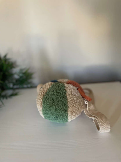 Zara Faux Fur Ball-Shaped Crossbody Bag
