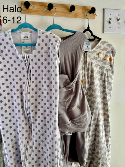 Halo Sleep Sack Bundle (3 total)  6-12 months, 6-12 Months (Medium)