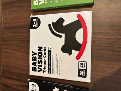 High Contrast Baby Flash Cards, 80 PCs 160 Page Black White Colorful Visual Stimulation Learning Activity Card for Babies Ages 0-3-6-9