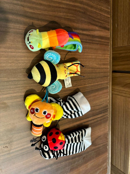 Infinno Baby Rattle Socks and Foot Finder Set for 0-12 Months |