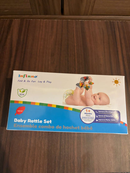 Infinno Baby Rattle Socks and Foot Finder Set for 0-12 Months |