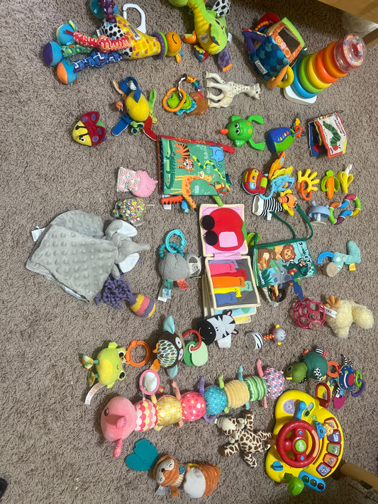 Bundle of baby and infant toys
