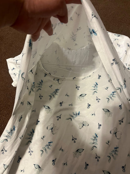 Maternity Nightgown (White), Maternity L (12-14)