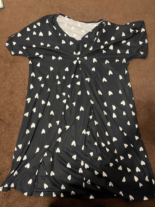 Maternity Night Gown (hearts), Maternity L (12-14)