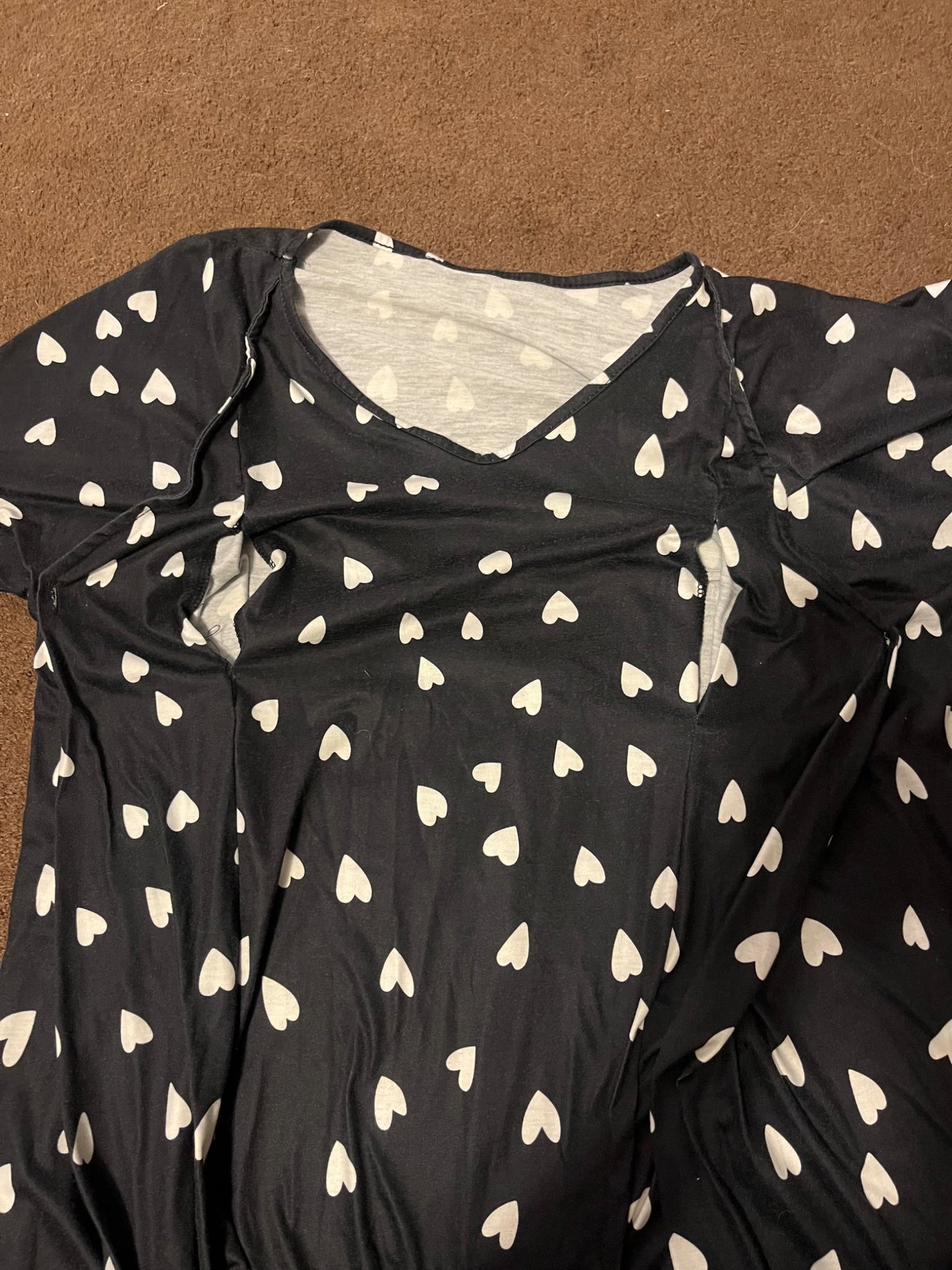 Maternity Night Gown (hearts), Maternity L (12-14)