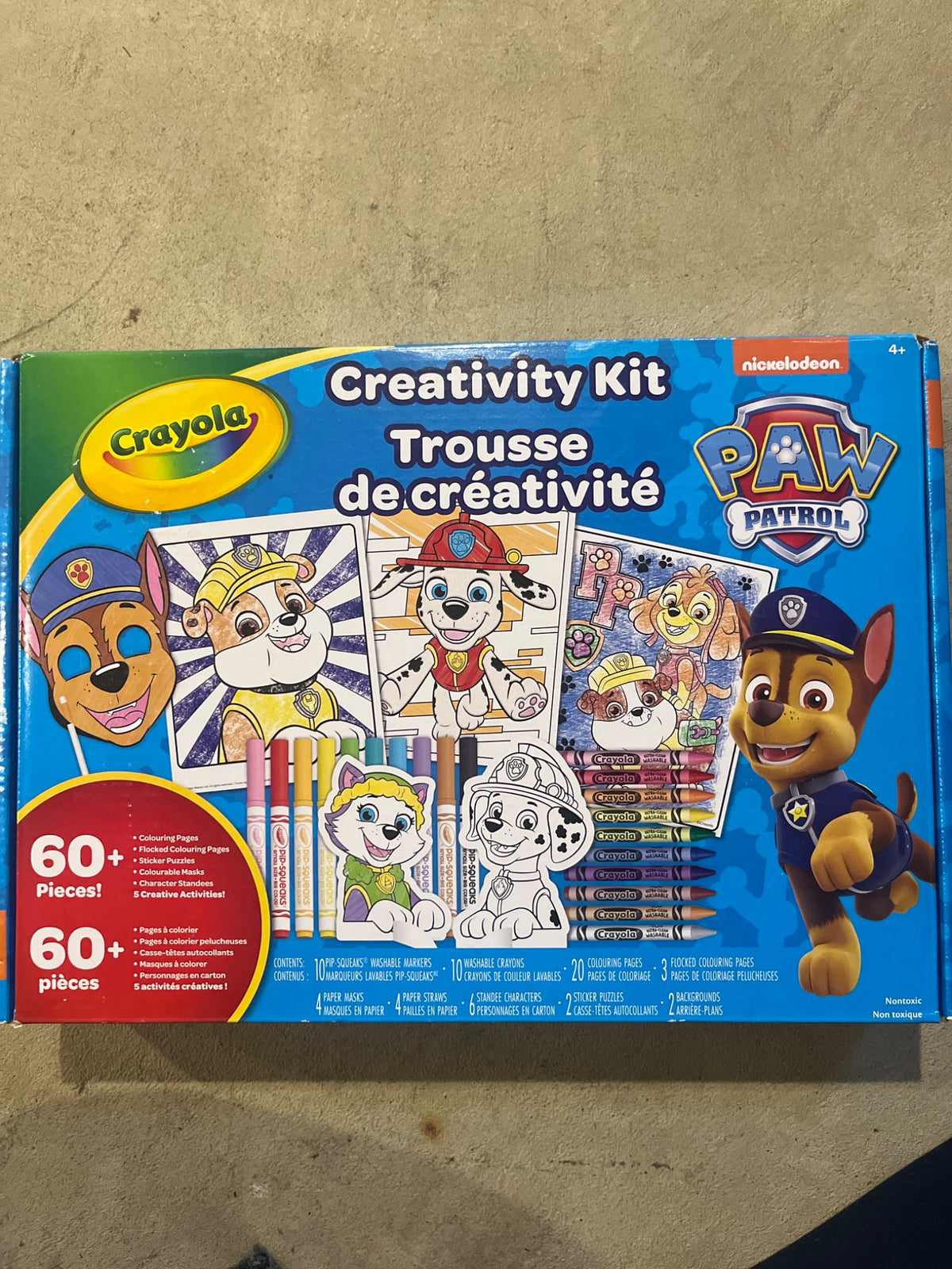 Crayola paw patrol art kit