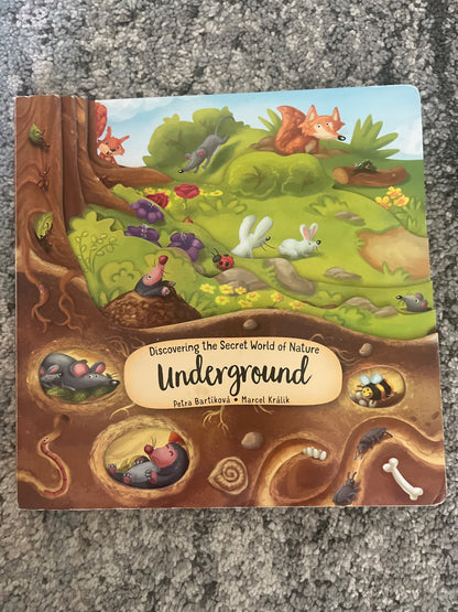Board book about nature underground