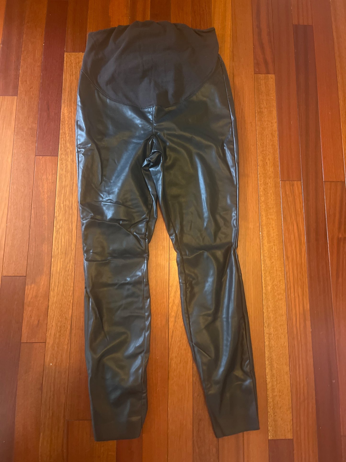 Maternity fax leather pants , Maternity M (8-10)