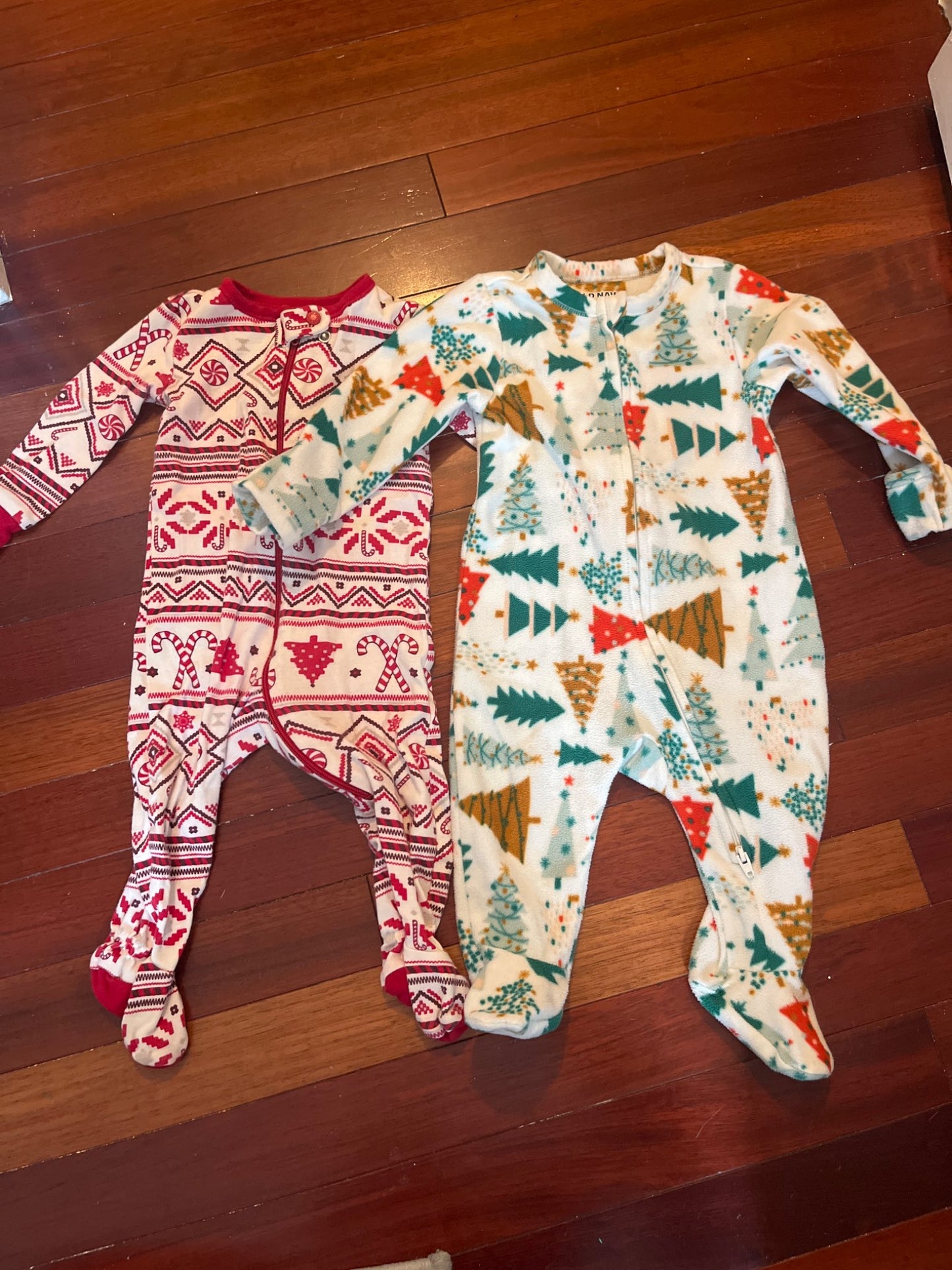 Christmas PJs x2, Kids 6 Month (3-6M)