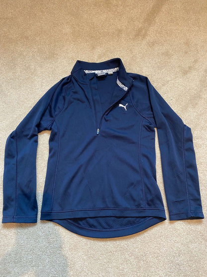 Puma Youth Girls 1/4 Zip Outerwear Pullover , Kids 7