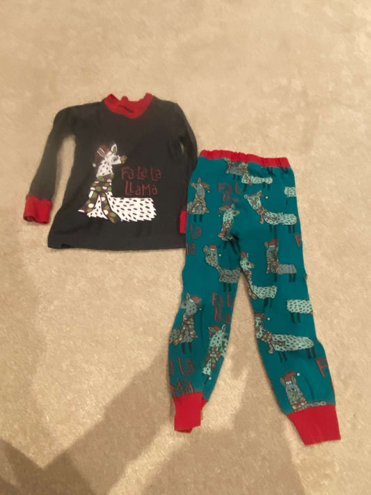 LAZY ONE Pajamas: Falalala Llama, Kids 2T