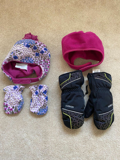 Winter tuque and mitt bundle: x2 sets to grow with