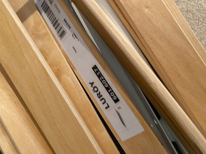 MINNEN (Ikea) Extendable bed frame with slatted bed base, white frame