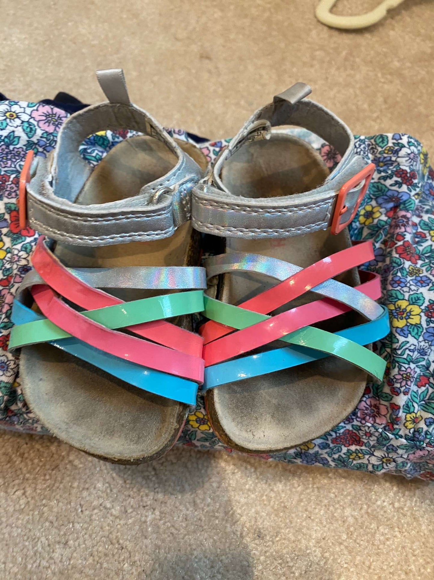 2T summer bundle for girls: 3 shorts, 1 tank, 1 T-shirt & sandals, Kids 2T