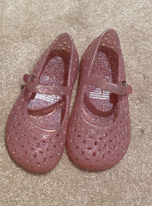 Pink Sparkle Jelly Shoes, Shoes 8 (Toddler:2-4yr)