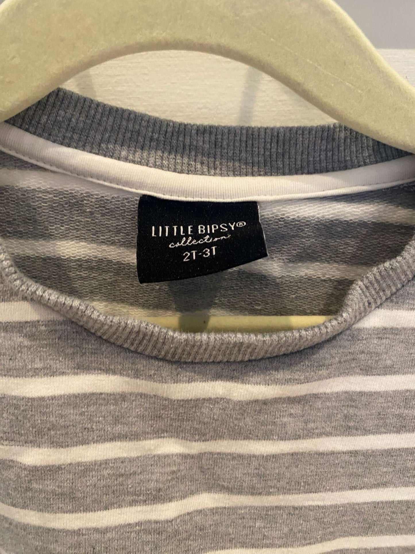 2x 2T shirt dresses: Calvin Klein Denim + Little Bipsy Grey stripped, Kids 2T
