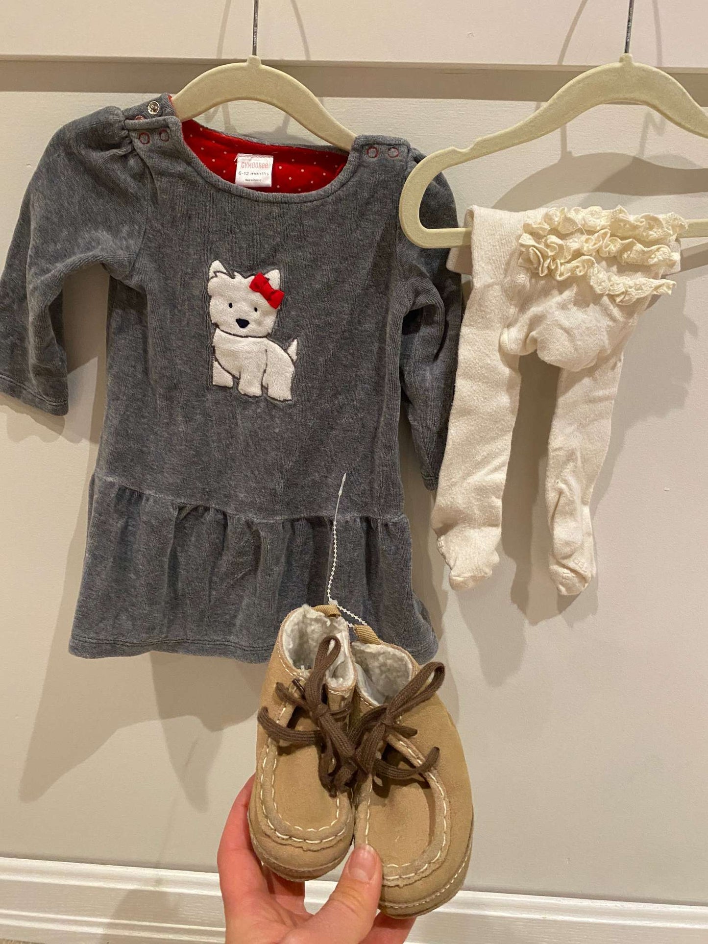 6-12 Month Formal Outfit w BabyGAP booties! 3 pieces, Kids 6 Month (3-6M)