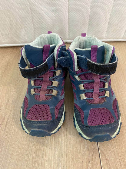 Merrel Hiking Boots, Velcro strap Blue/Purple, Shoes 11 (Toddler:2-4yr)