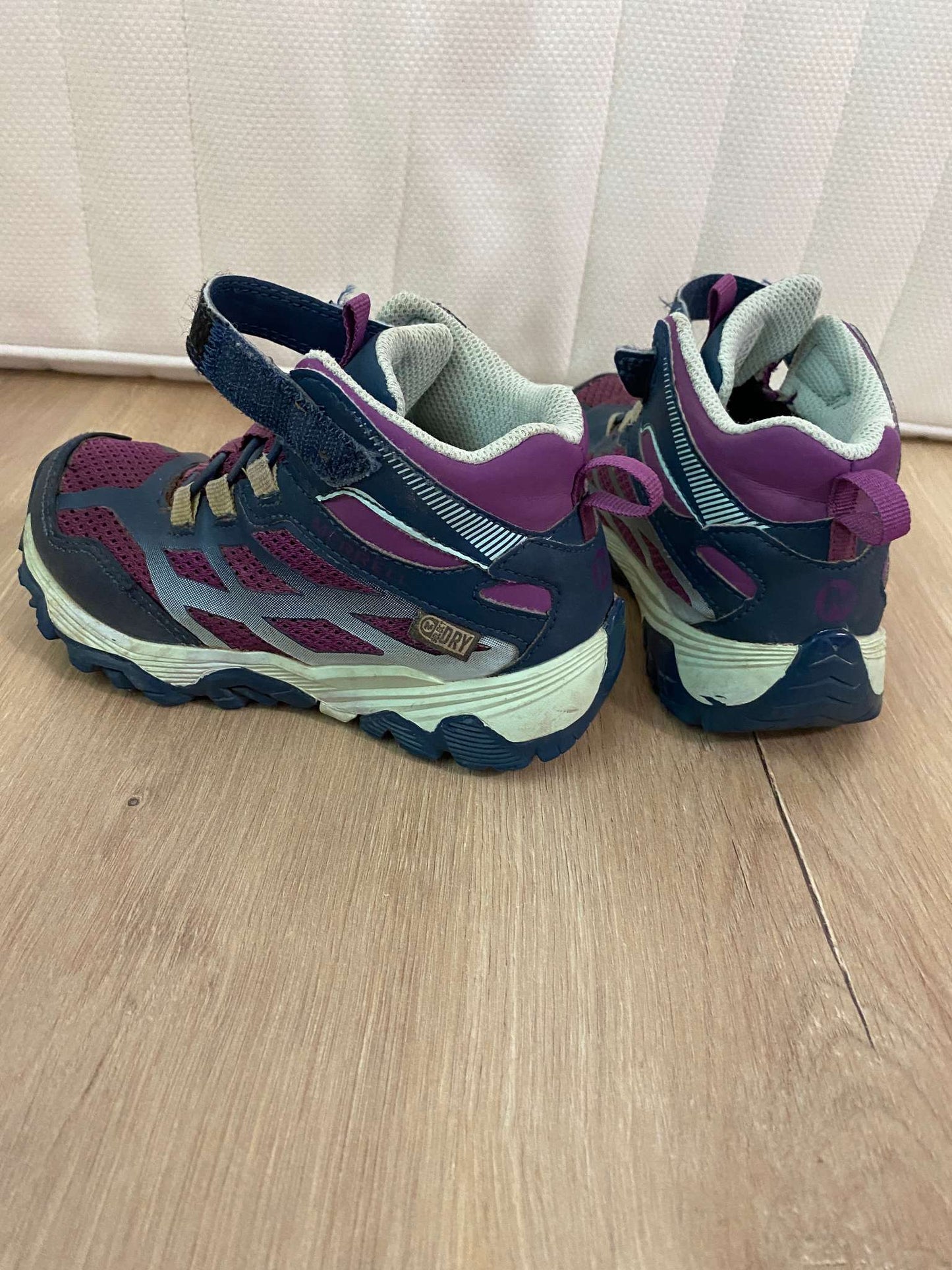 Merrel Hiking Boots, Velcro strap Blue/Purple, Shoes 11 (Toddler:2-4yr)