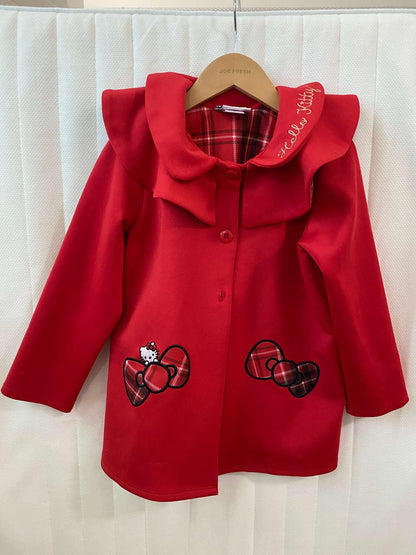 Hello Kitty Red Formal Jacket, Kids 5/5T