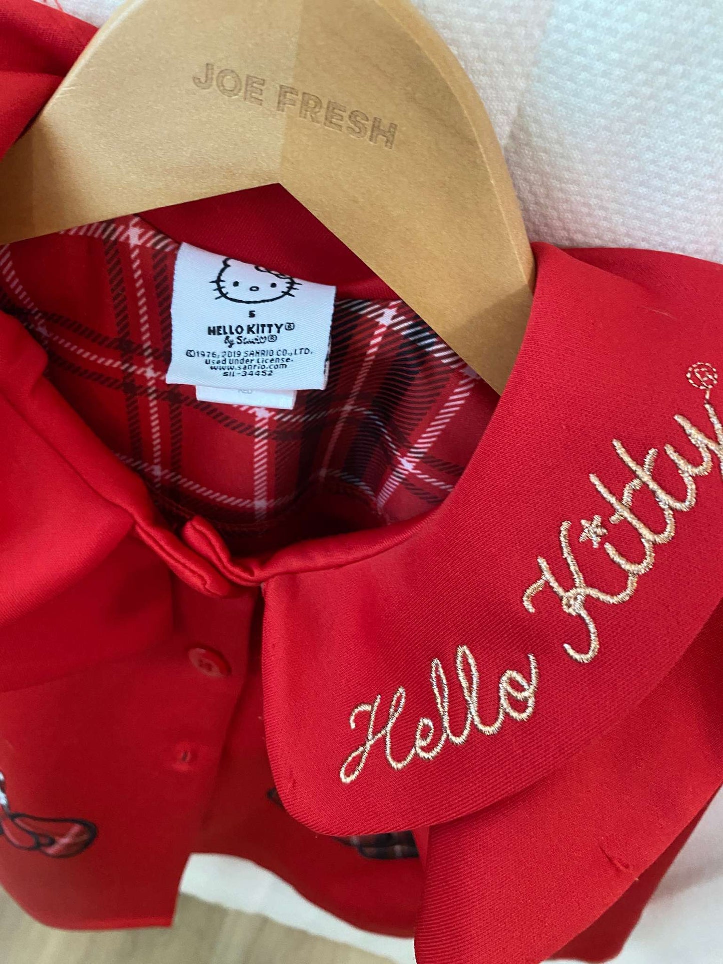 Hello Kitty Red Formal Jacket, Kids 5/5T