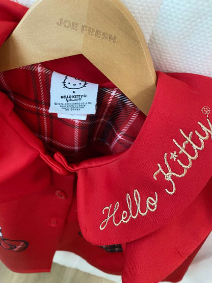 Hello Kitty Red Formal Jacket, Kids 5/5T