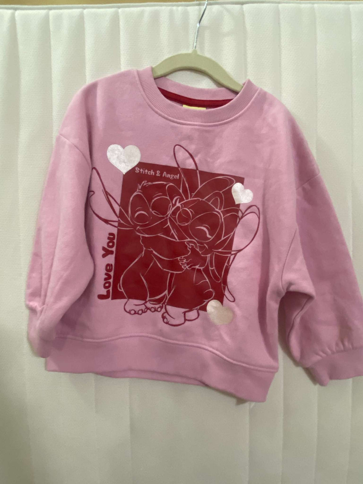 Disney Brand. Lilo & Stitch PINK sweater (Retail $40), Kids 5/5T