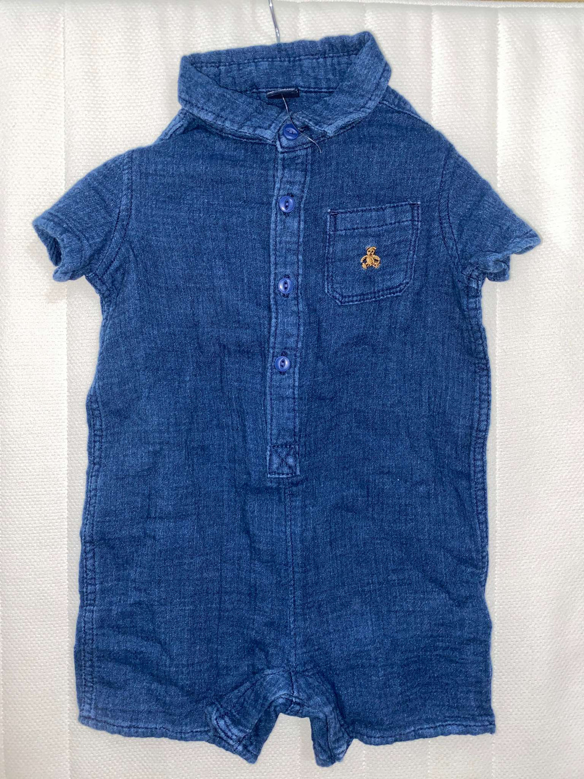 GAP Blue Denim(like) - soft onesie, Kids 18 Month (12-18M)