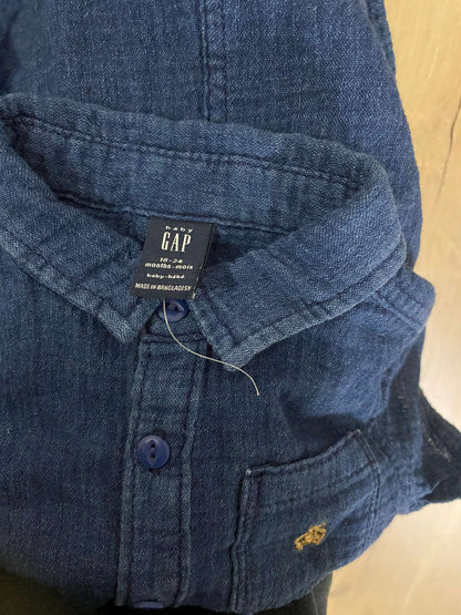 GAP Blue Denim(like) - soft onesie, Kids 18 Month (12-18M)