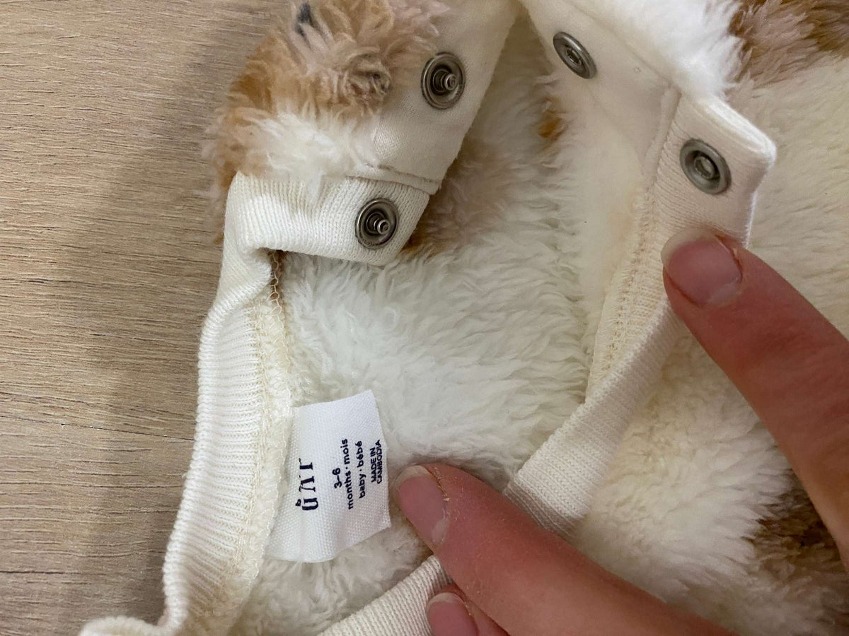 BABY GAP : teddy bear outfit. 2 pieces. , Kids 6 Month (3-6M)