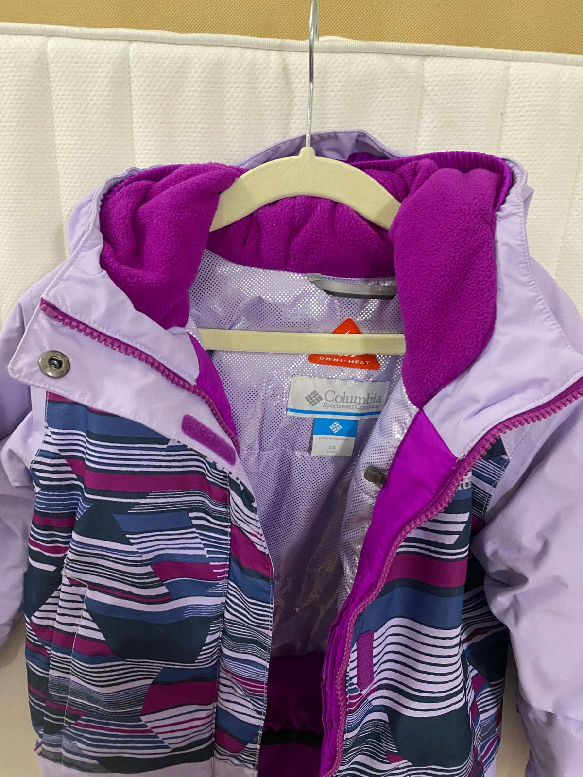 COLUMBIA Girls Purple Winter Coat, Kids 6/6X