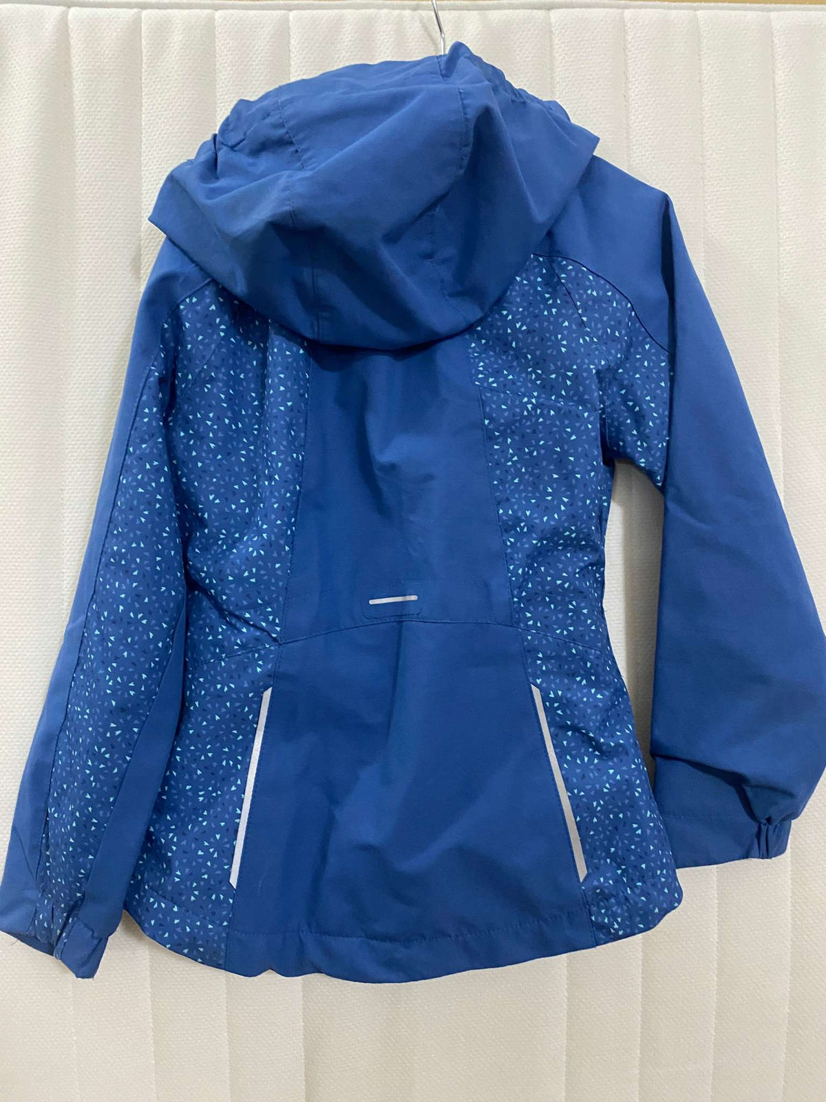Paradox Jacket: Girls Blue with dots. , Kids 6/6X